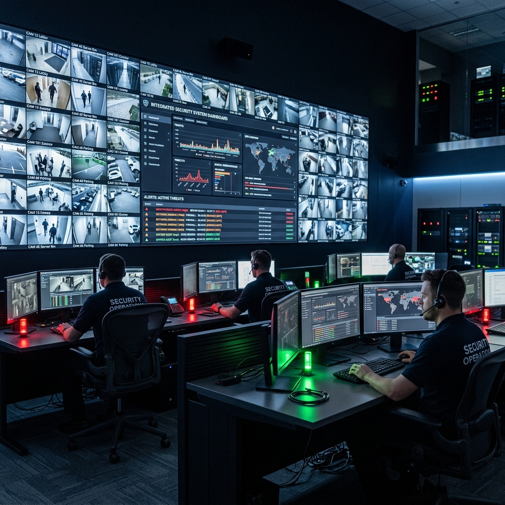 Security CCTV Control Room